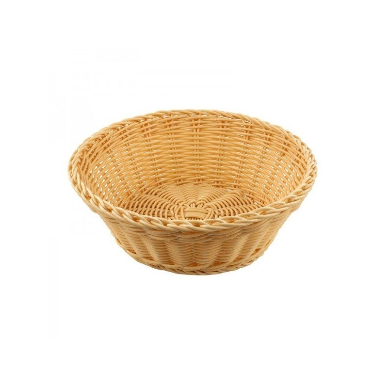 CESTINO PANE TONDO IN RATTAN SINTETICO DIAMETRO 20 CM H 8 CM ILSA