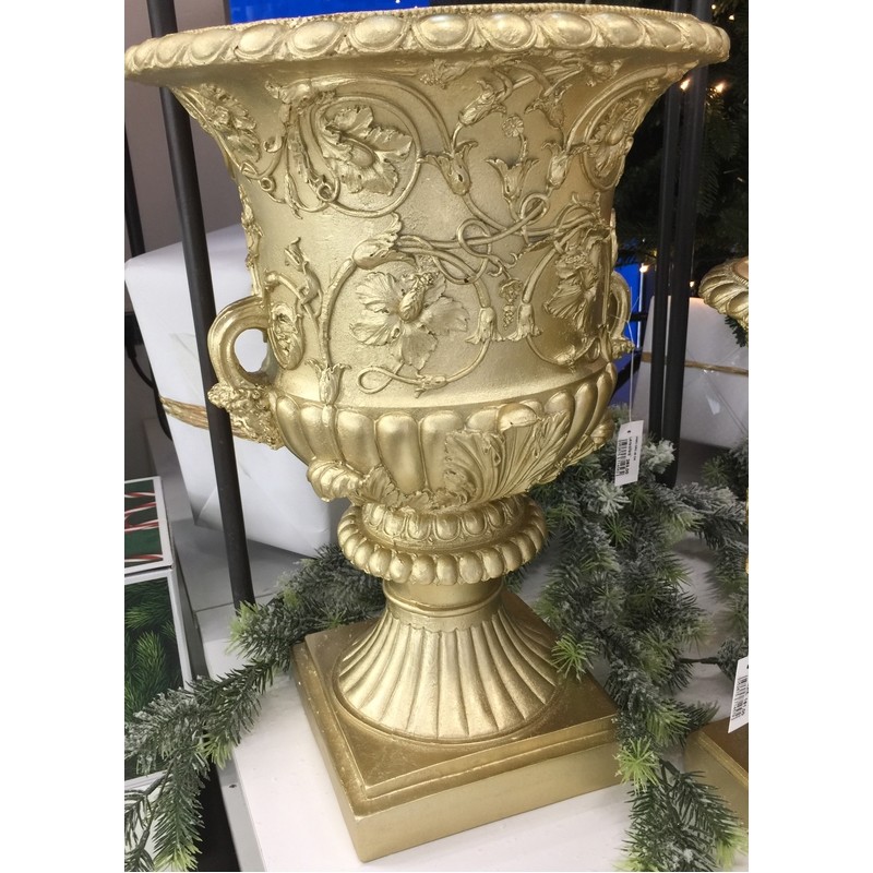 VASO ORO IN RESINA 46 CM. PALAIS ROYAL