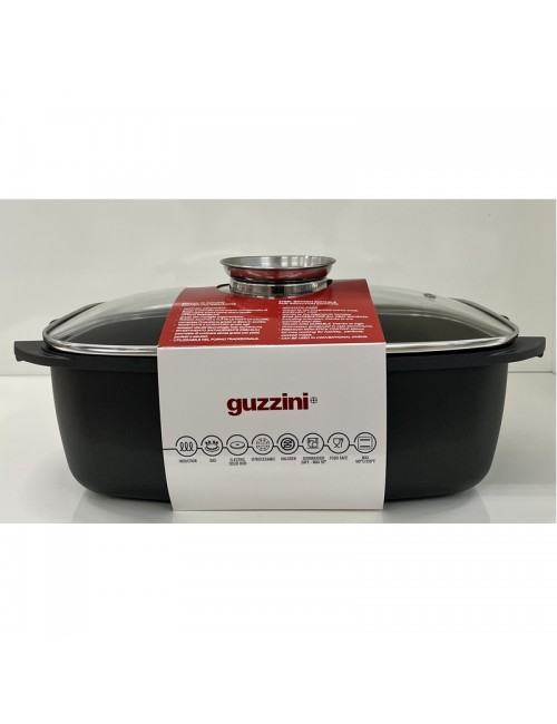 COOK&SPACE ROSTIERA ALTA CON COPERCHIO 39X22 CM