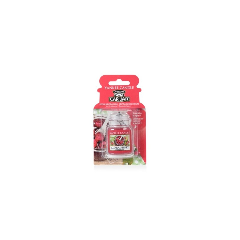 YANKEE CANDLE PROFUMO AUTO CAR JAR ULTIMATE RED RASPBERRY